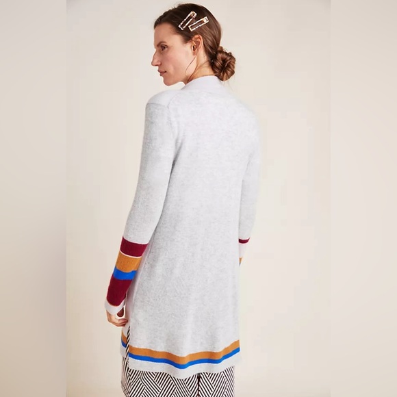 Anthropologie 100% Cashmere Colorblock Cardigan, XS - Picture 1 of 10